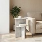 vidaXL Τραπεζάκι Πλευράς Γκρι Σκυροδέματος Ø 39,5 x 55 εκ.