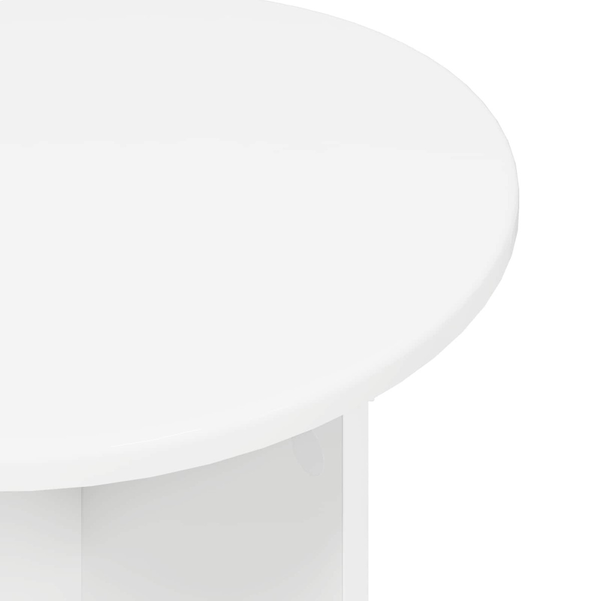 vidaXL Σετ βοηθητικά τραπεζάκια 2 τμχ. Λευκό Ø 45 x 35 cm