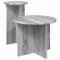vidaXL Σετ βοηθητικά τραπεζάκια 2 τμχ. Γκρι Sonoma Ø 45 x 35 cm