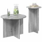 vidaXL Σετ βοηθητικά τραπεζάκια 2 τμχ. Γκρι Sonoma Ø 45 x 35 cm
