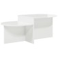 vidaXL Τραπεζάκι σαλονιού Γυαλιστερό Λευκό 100 x 50 x 40 cm