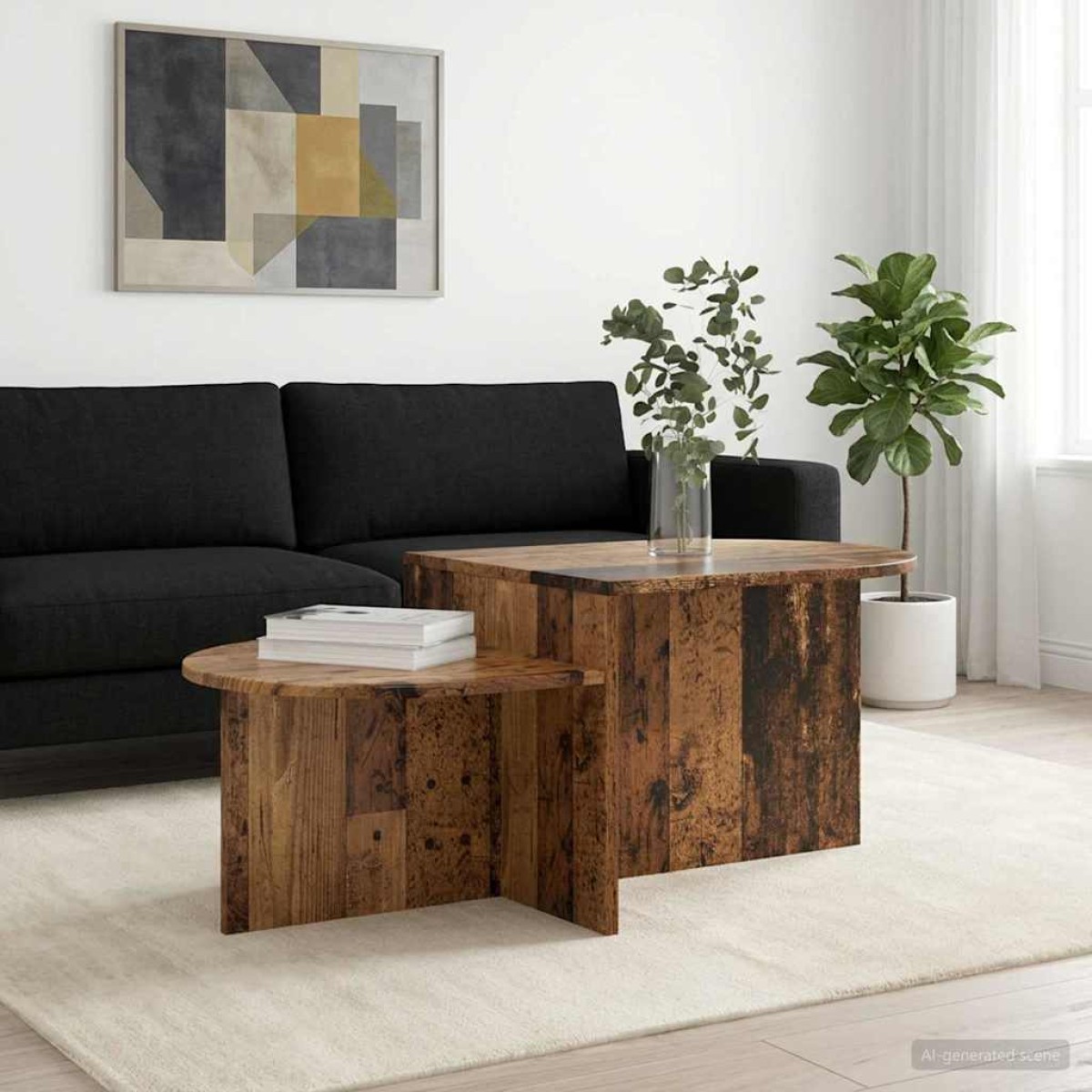 vidaXL Τραπεζάκι σαλονιού Παλαιωμένο ξύλο 100 x 50 x 40 cm