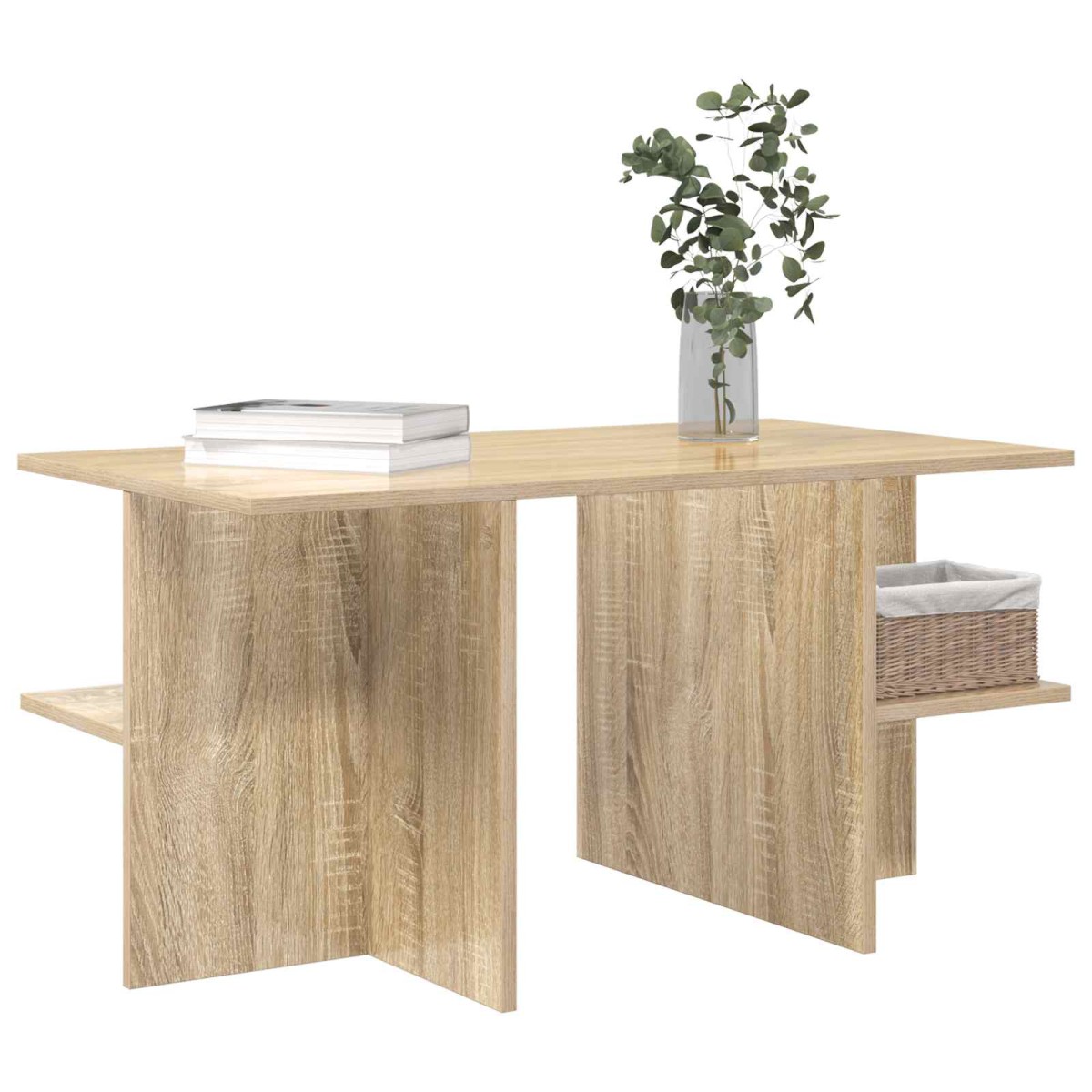 vidaXL Τραπεζάκι σαλονιού Sonoma Δρυς 87 x 50 x 45 εκ