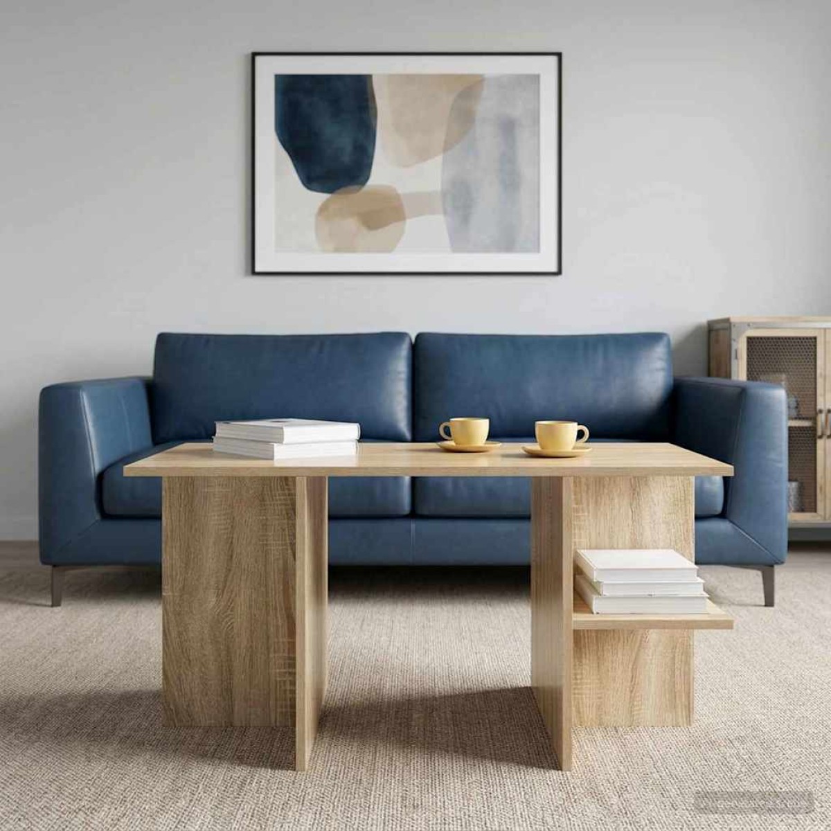 vidaXL Τραπεζάκι σαλονιού Sonoma Δρυς 87 x 50 x 45 εκ