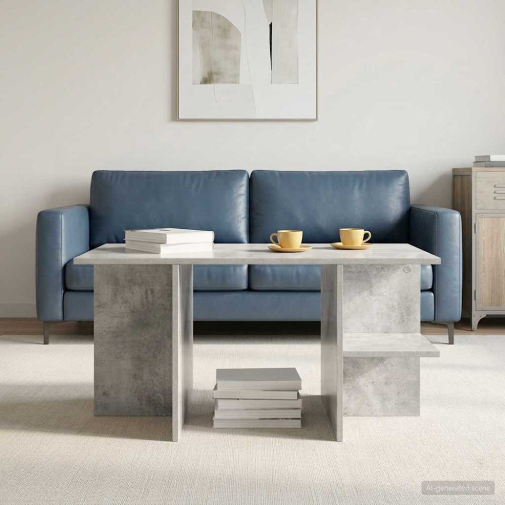 vidaXL Τραπεζάκι σαλονιού Γκρι Σκυροδέματος 87 x 50 x 45 εκ