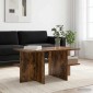 vidaXL Τραπεζάκι σαλονιού Καπνιστή Δρυς 87 x 50 x 45 εκ