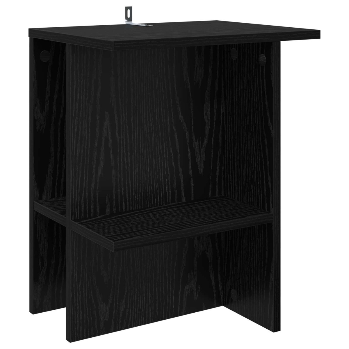 vidaXL Τραπεζάκι σαλονιού Μαύρη Δρυς 40 x 30 x 49 εκ.