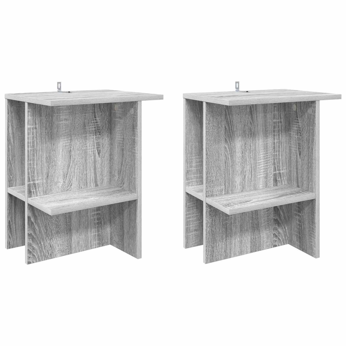 vidaXL Τραπεζάκι σαλονιού 2 τμχ. Γκρι Sonoma 40 x 30 x 49 εκ.