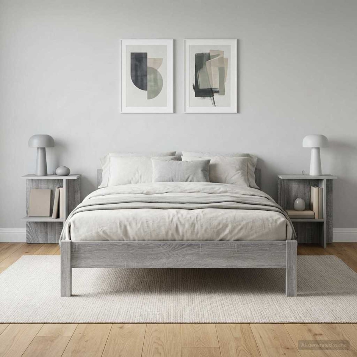 vidaXL Τραπεζάκι σαλονιού 2 τμχ. Γκρι Sonoma 40 x 30 x 49 εκ.