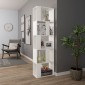 vidaXL Βιβλιοθήκη/Διαχωριστικό Χώρου Λευκό 45x24x159 εκ. Μοριοσανίδα
