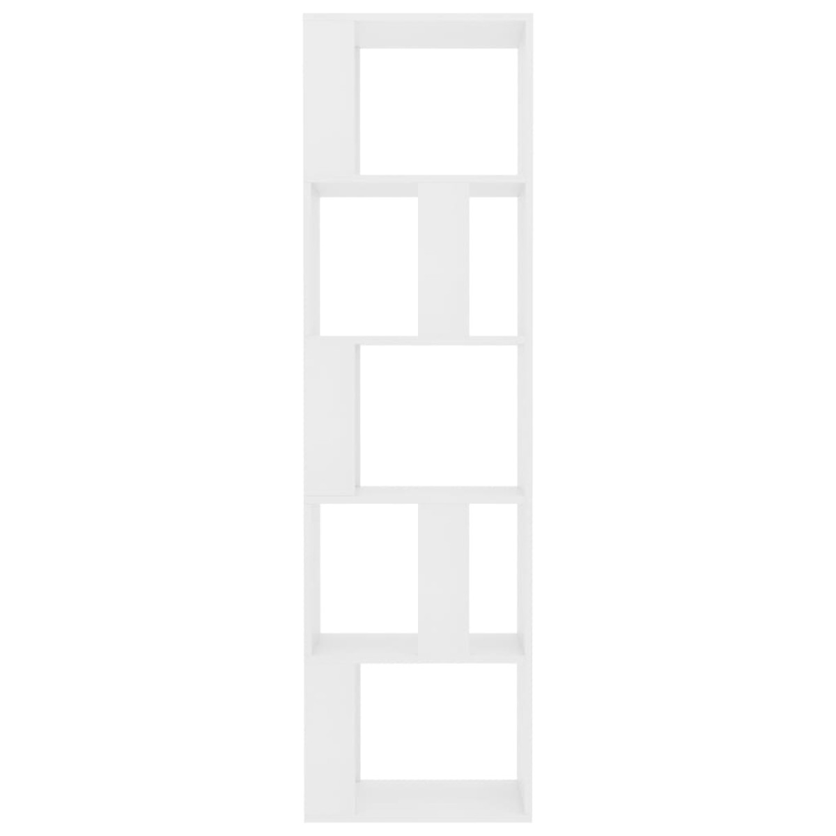 vidaXL Βιβλιοθήκη/Διαχωριστικό Χώρου Λευκό 45x24x159 εκ. Μοριοσανίδα