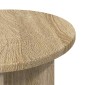vidaXL Τραπεζάκι Πλευράς Sonoma Δρυς Ø 39 x 38 εκ Επεξεργασμένο Ξύλο