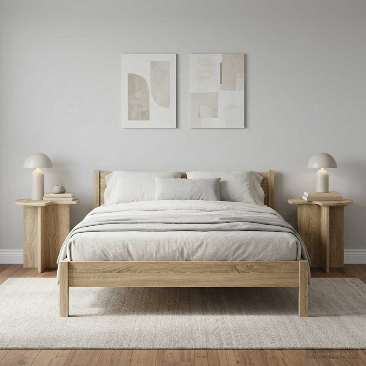 vidaXL Τραπεζάκι Πλευράς 2 τμχ. Sonoma Δρυς Ø 39 x 38 εκ