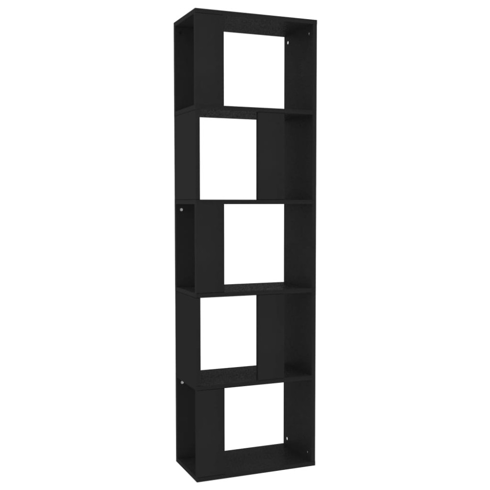 vidaXL Βιβλιοθήκη/Διαχωριστικό Χώρου Μαύρη 45x24x159 εκ. Επεξ. Ξύλο