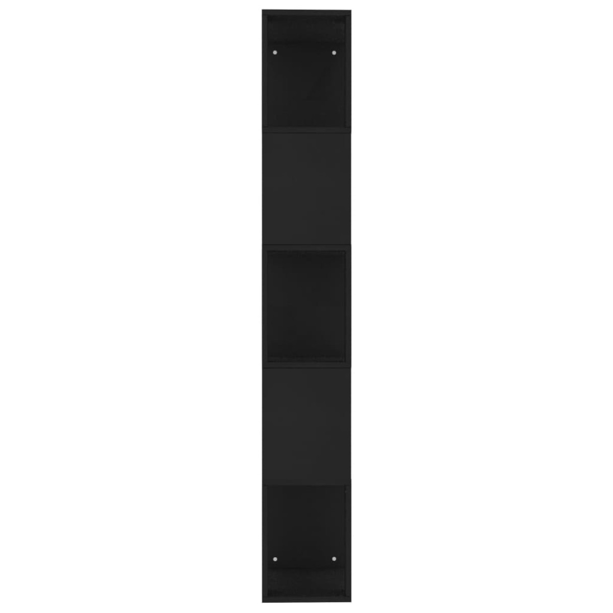 vidaXL Βιβλιοθήκη/Διαχωριστικό Χώρου Μαύρη 45x24x159 εκ. Μοριοσανίδα