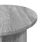 vidaXL Τραπεζάκι Πλευράς Γκρι Sonoma Ø 39 x 38 εκ Επεξεργασμένο Ξύλο