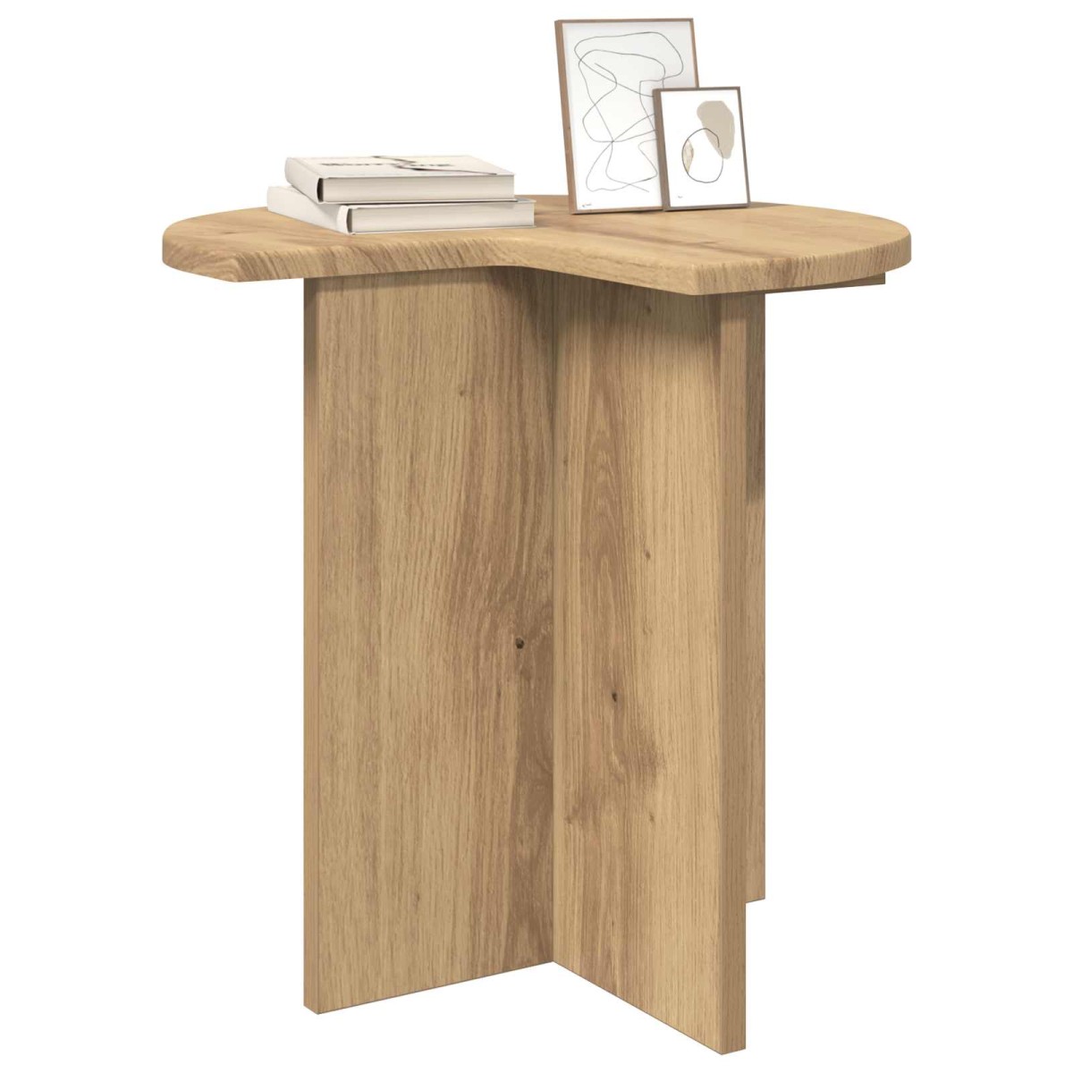 vidaXL Τραπεζάκι Πλευράς Artisan Δρυς Ø 39 x 38 εκ Επεξεργασμένο Ξύλο