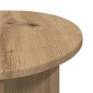 vidaXL Τραπεζάκι Πλευράς Artisan Δρυς Ø 39 x 38 εκ Επεξεργασμένο Ξύλο