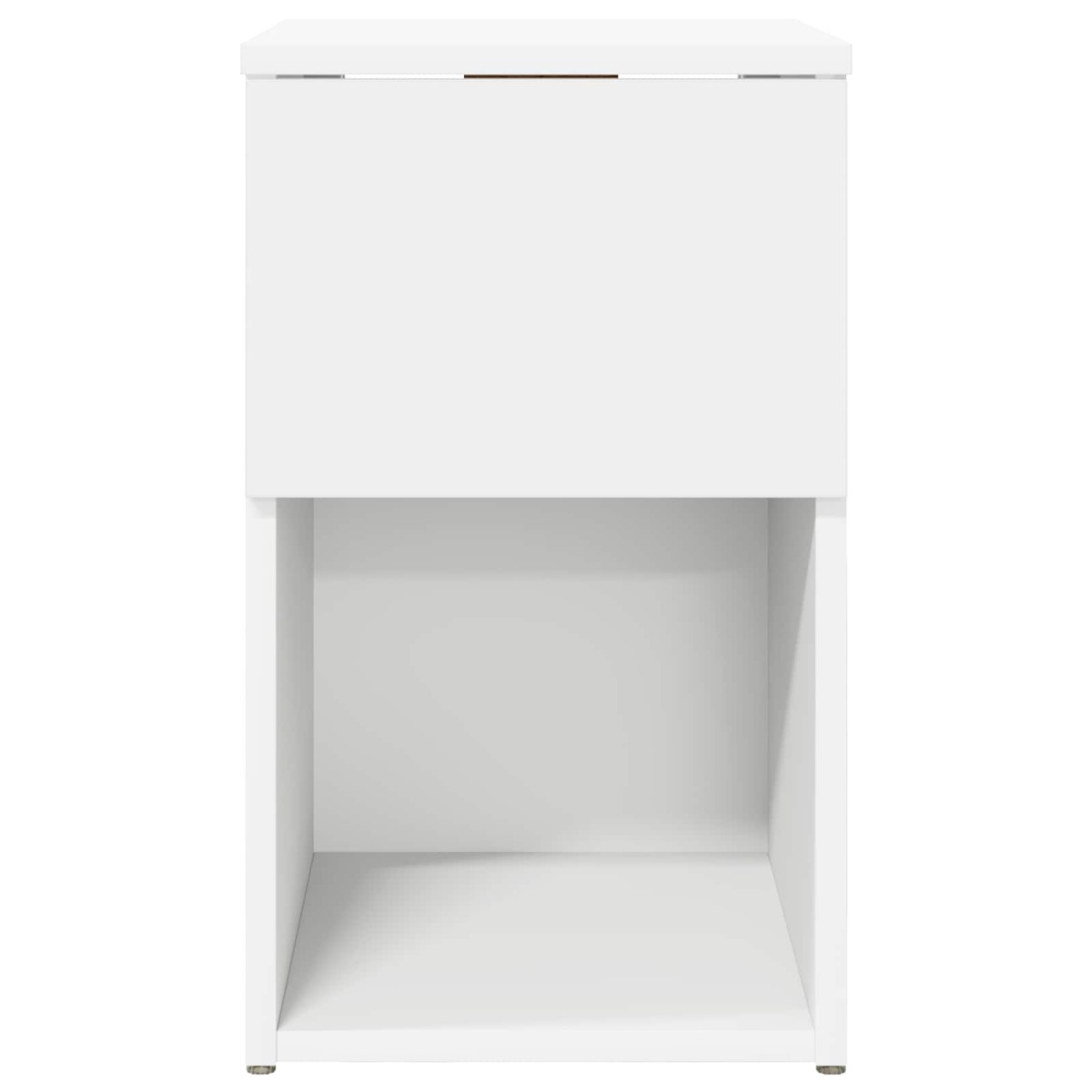 vidaXL Ντουλάπι κρεβατιού Λευκό 29 x 31,5 x 49 εκ Επεξεργασμένο Ξύλο