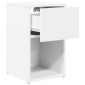 vidaXL Ντουλάπι κρεβατιού 2 τεμ. Λευκό 29 x 31,5 x 49 εκ