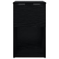 vidaXL Ντουλάπι κρεβατιού Μαύρη Δρυς 29 x 31,5 x 49 εκ