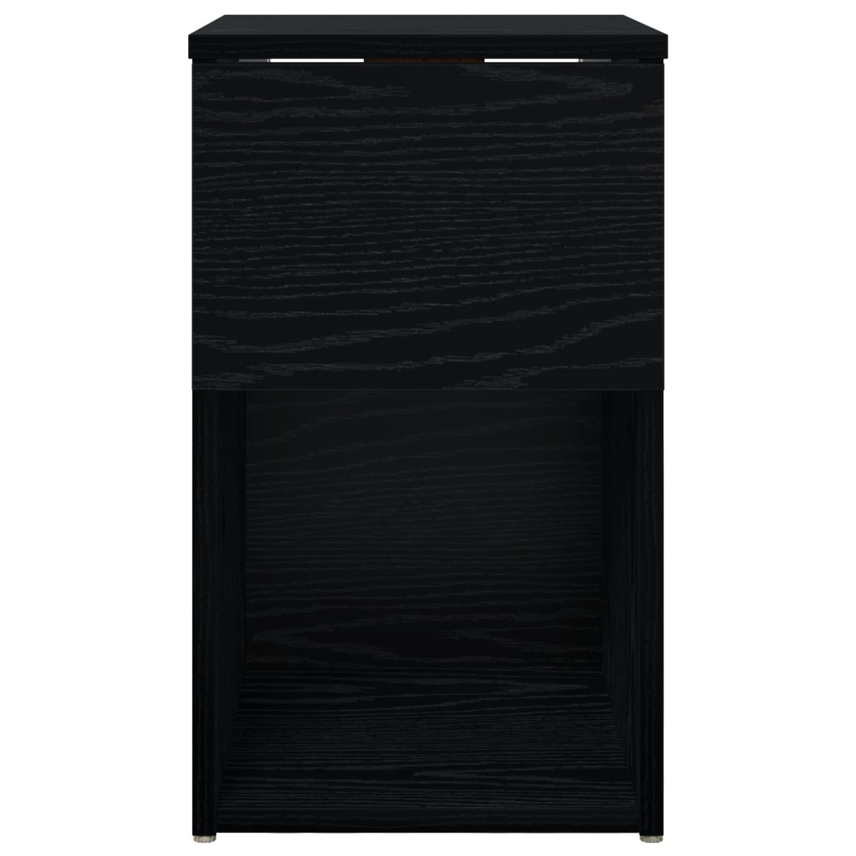 vidaXL Ντουλάπι κρεβατιού 2 τεμ. Μαύρη Δρυς 29 x 31,5 x 49 εκ