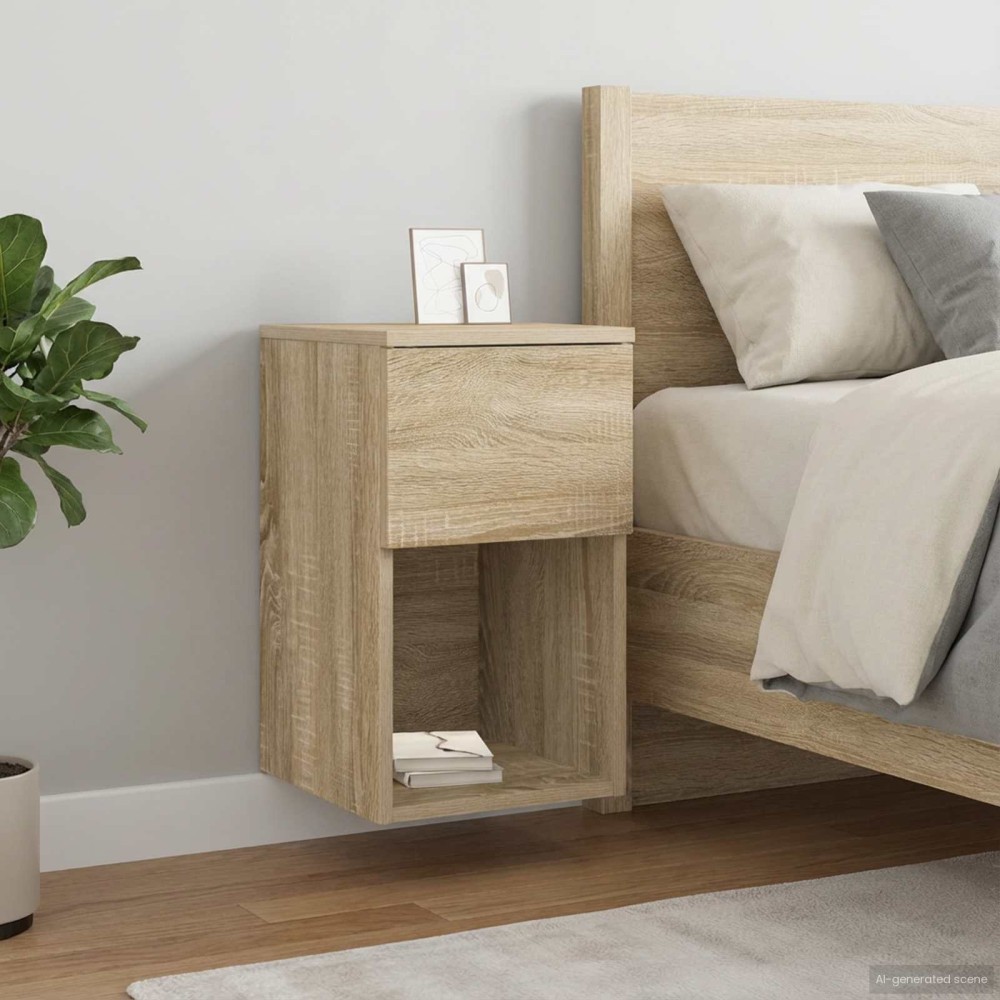 vidaXL Ντουλάπι κρεβατιού Sonoma Δρυς 29 x 31,5 x 49 εκ