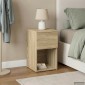 vidaXL Ντουλάπι κρεβατιού Sonoma Δρυς 29 x 31,5 x 49 εκ