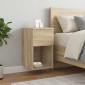 vidaXL Ντουλάπι κρεβατιού 2 τεμ. Sonoma Δρυς 29 x 31,5 x 49 εκ