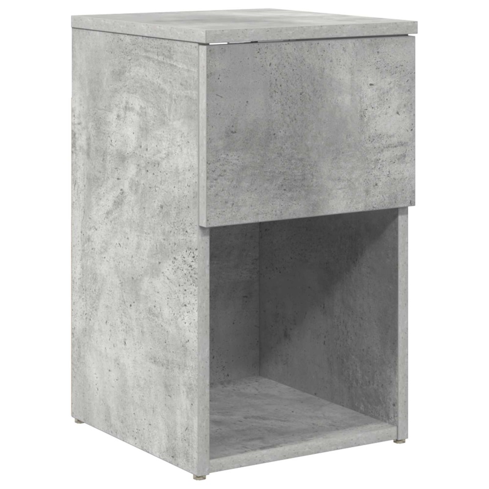 vidaXL Ντουλάπι κρεβατιού Γκρι Σκυροδέματος 29 x 31,5 x 49 εκ
