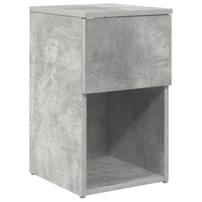 vidaXL Ντουλάπι κρεβατιού Γκρι Σκυροδέματος 29 x 31,5 x 49 εκ
