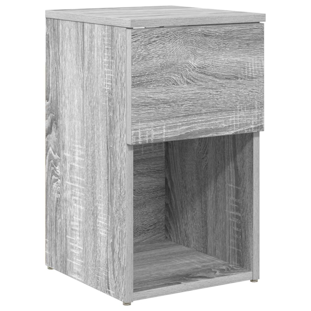 vidaXL Ντουλάπι κρεβατιού Γκρι Sonoma 29 x 31,5 x 49 εκ