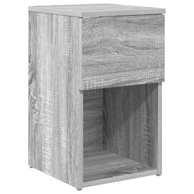 vidaXL Ντουλάπι κρεβατιού Γκρι Sonoma 29 x 31,5 x 49 εκ