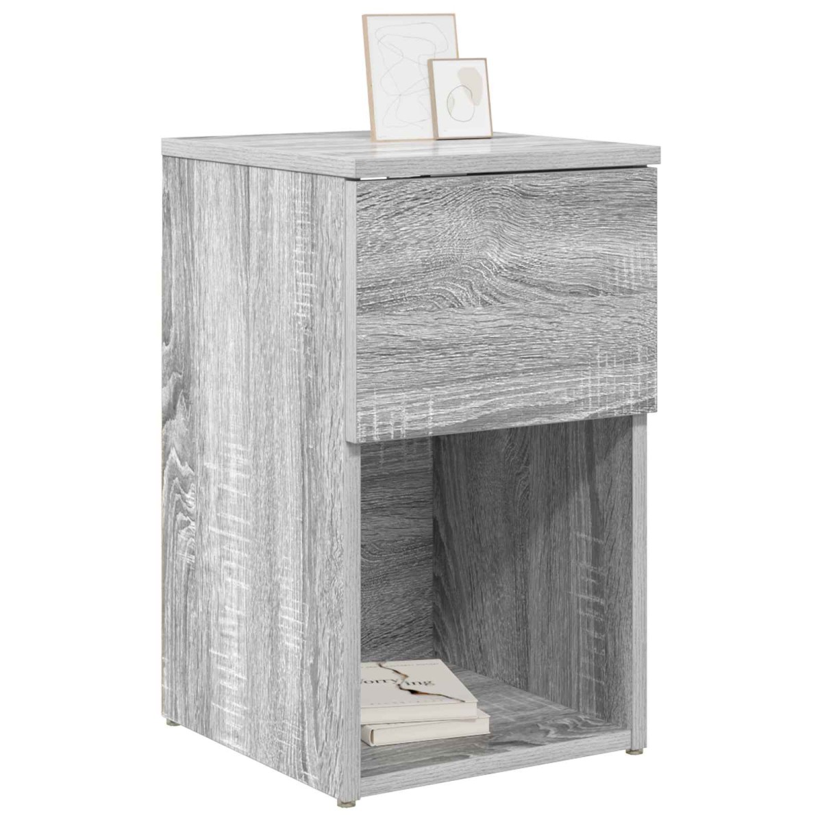 vidaXL Ντουλάπι κρεβατιού Γκρι Sonoma 29 x 31,5 x 49 εκ