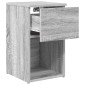 vidaXL Ντουλάπι κρεβατιού Γκρι Sonoma 29 x 31,5 x 49 εκ