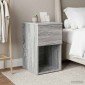 vidaXL Ντουλάπι κρεβατιού Γκρι Sonoma 29 x 31,5 x 49 εκ