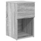 vidaXL Ντουλάπι κρεβατιού 2 τεμ. Γκρι Sonoma 29 x 31,5 x 49 εκ