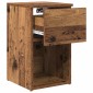 vidaXL Ντουλάπι κρεβατιού Παλαιωμένο ξύλο 29 x 31,5 x 49 εκ
