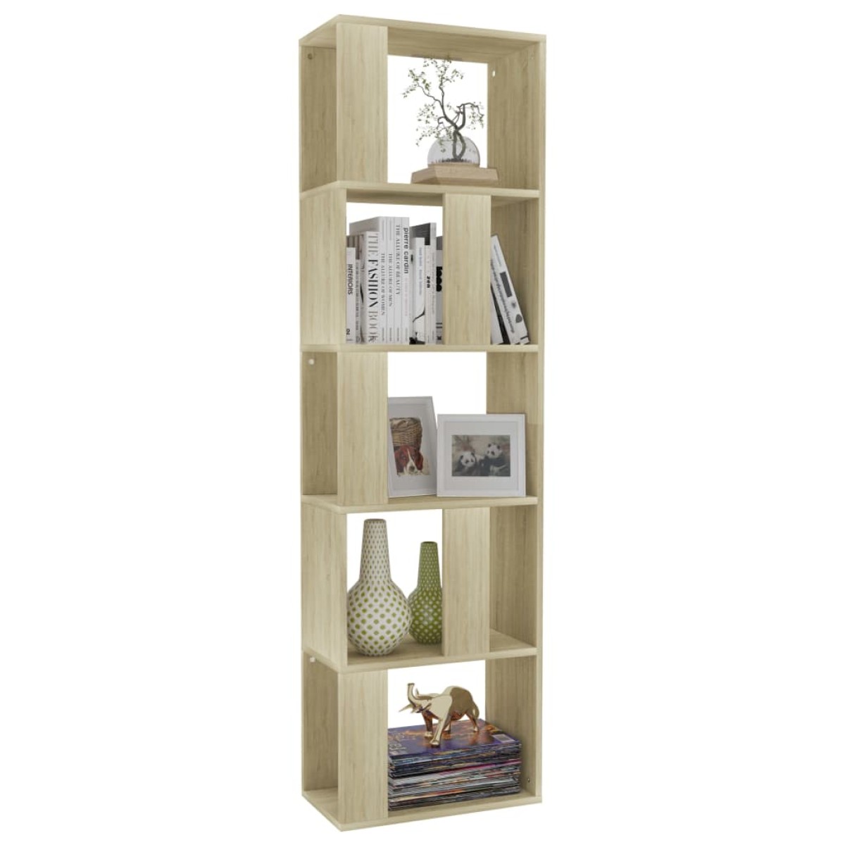 vidaXL Βιβλιοθήκη/Διαχωριστικό Sonoma Δρυς 45x24x159 εκ. Μοριοσανίδα