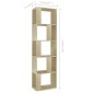 vidaXL Βιβλιοθήκη/Διαχωριστικό Sonoma Δρυς 45x24x159 εκ. Μοριοσανίδα