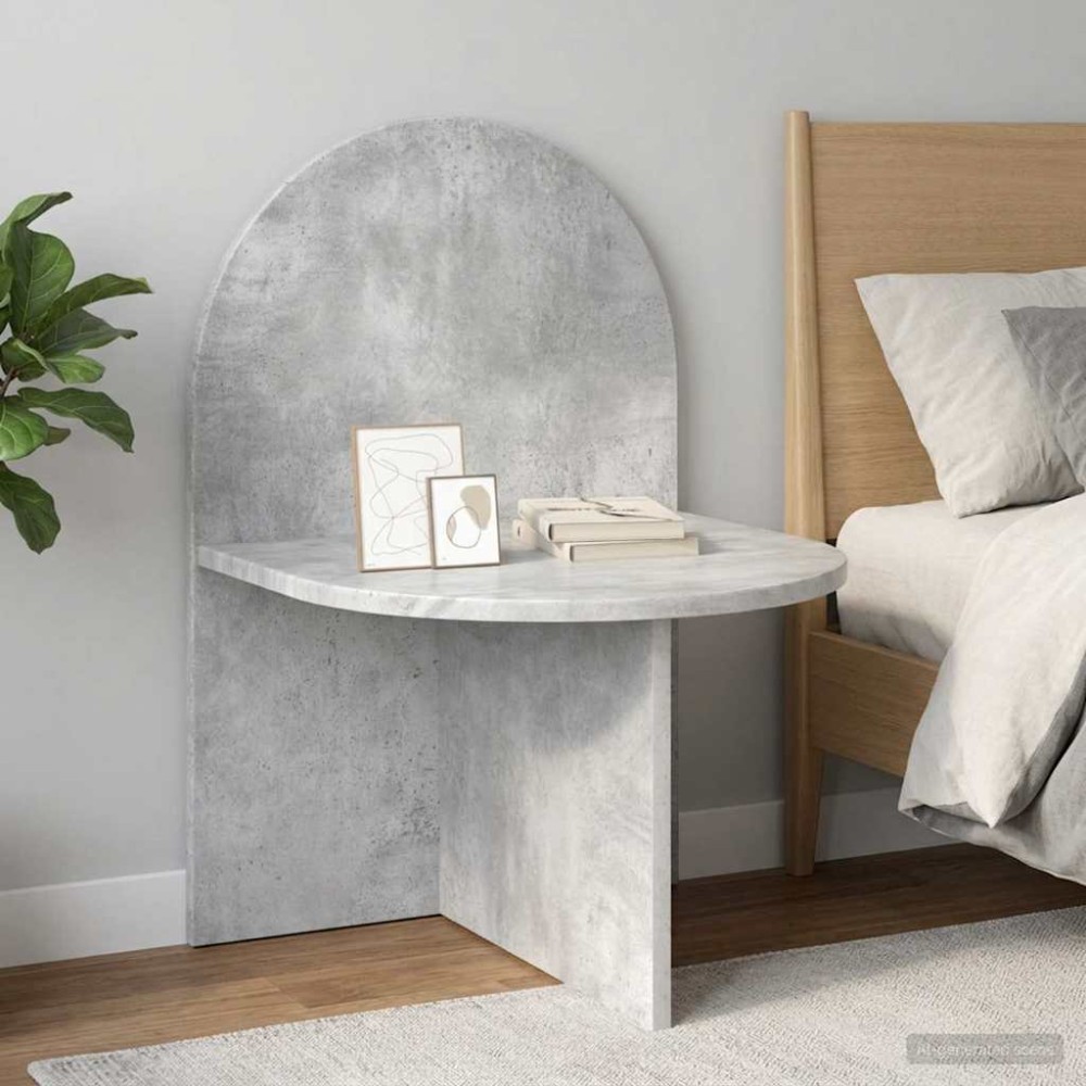 vidaXL Κομοδίνο 2 τμχ. Γκρι Σκυροδέματος 48 x 49 x 65 εκ.