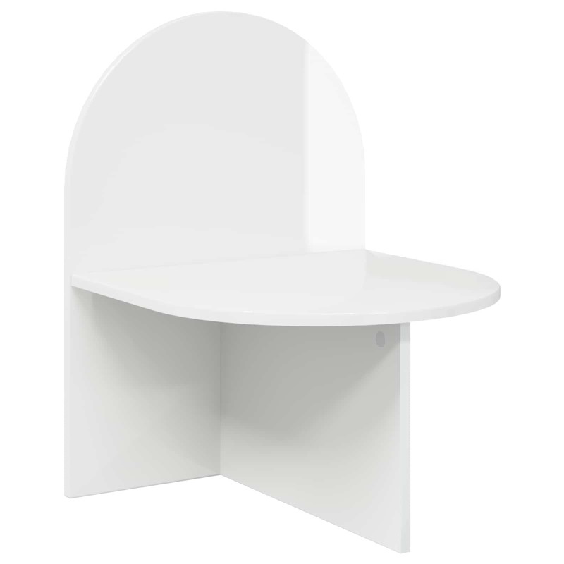vidaXL Κομοδίνο Γυαλιστερό Λευκό 48 x 49 x 65 εκ.