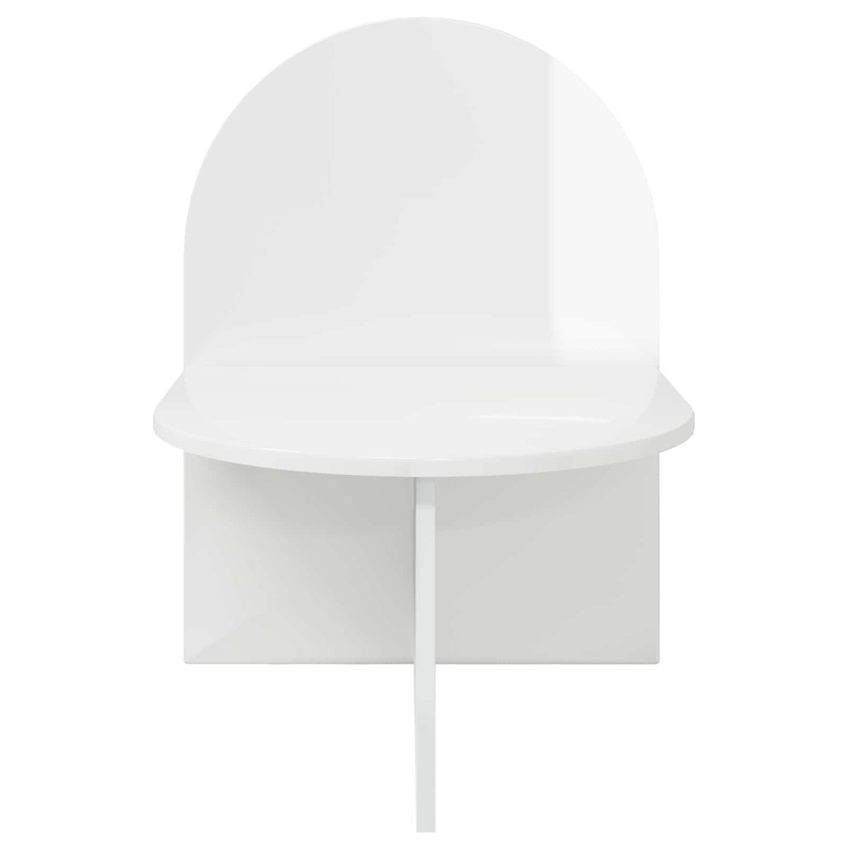 vidaXL Κομοδίνο Γυαλιστερό Λευκό 48 x 49 x 65 εκ.