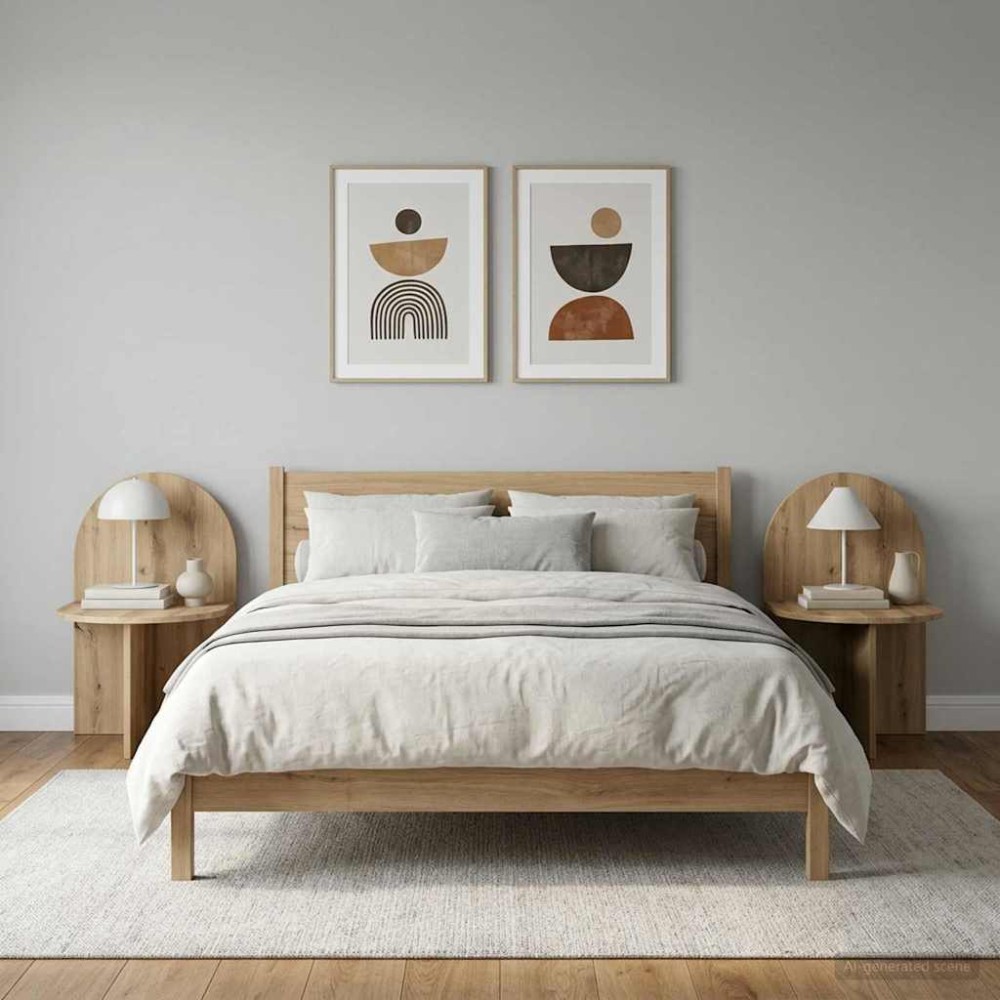 vidaXL Κομοδίνο 2 τμχ. Artisan Δρυς 48 x 49 x 65 εκ.