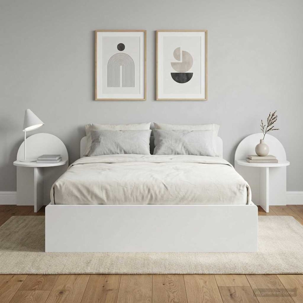 vidaXL Κομοδίνο 2 τμχ. Λευκό 40 x 35,5 x 45,5 εκ.