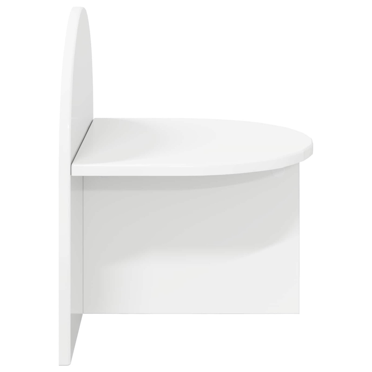vidaXL Κομοδίνο Γυαλιστερό Λευκό 40 x 35,5 x 45,5 εκ.