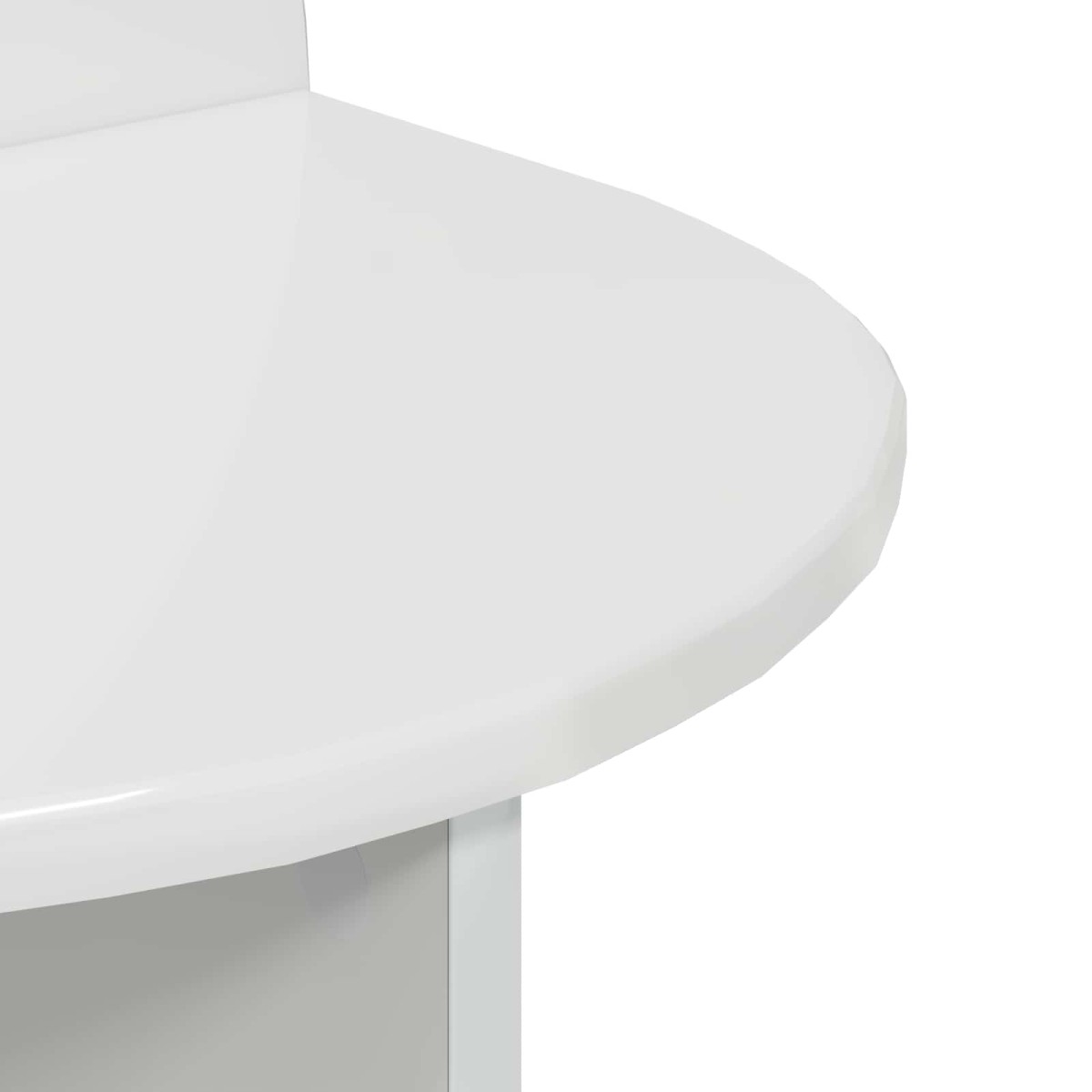 vidaXL Κομοδίνο Γυαλιστερό Λευκό 40 x 35,5 x 45,5 εκ.