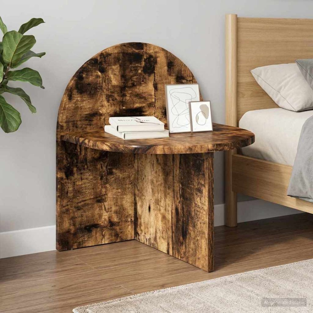 vidaXL Κομοδίνο Καπνιστή Δρυς 40 x 35,5 x 45,5 εκ.
