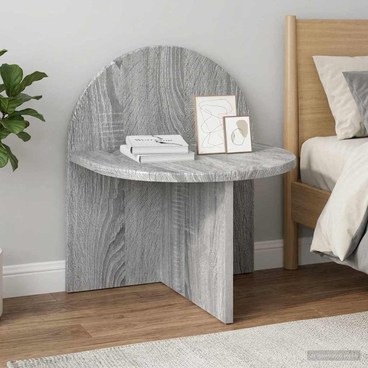 vidaXL Κομοδίνο 2 τμχ. Γκρι Sonoma 40 x 35,5 x 45,5 εκ.