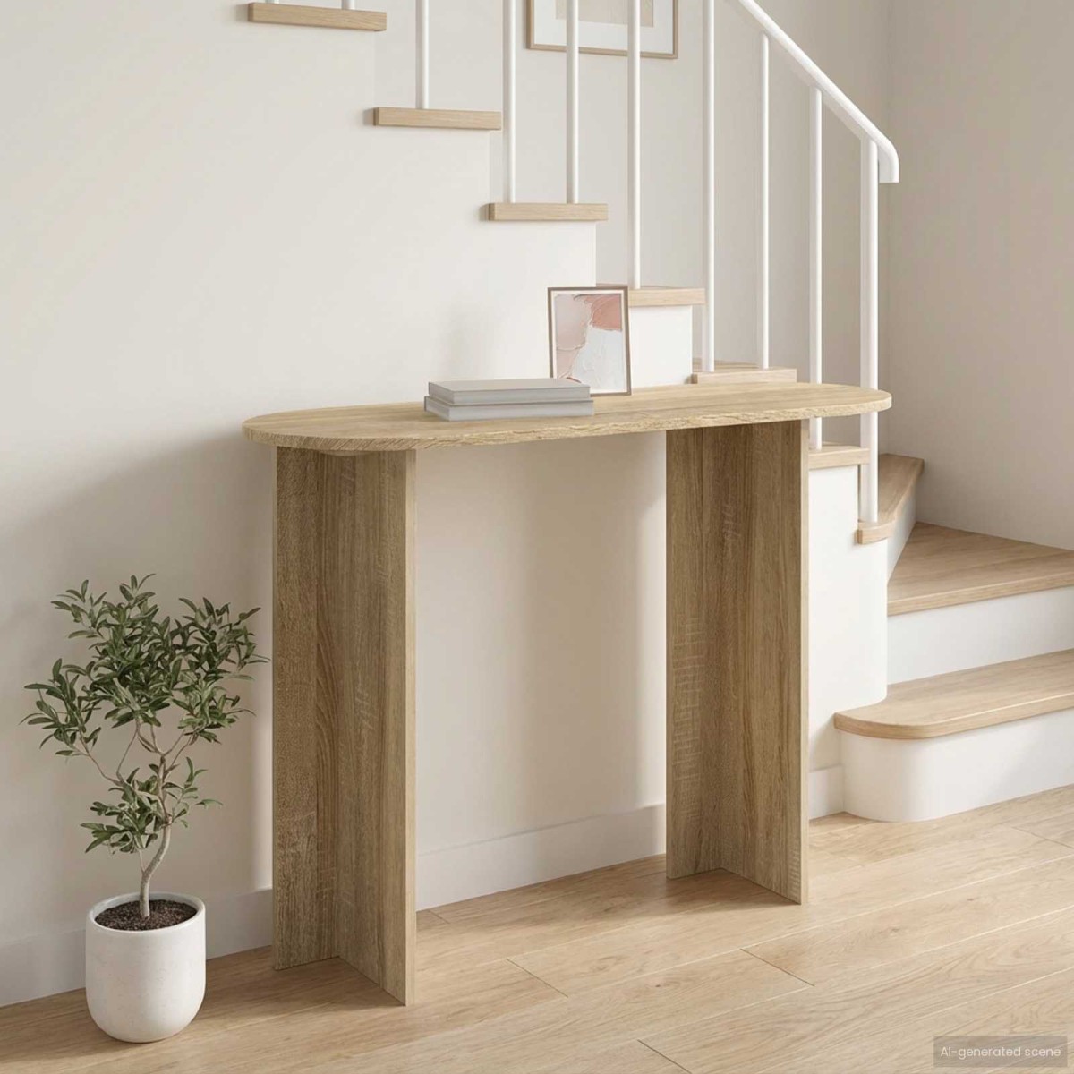 vidaXL Τραπέζι κονσόλας Sonoma Δρυς 100 x 39,5 x 75 εκ